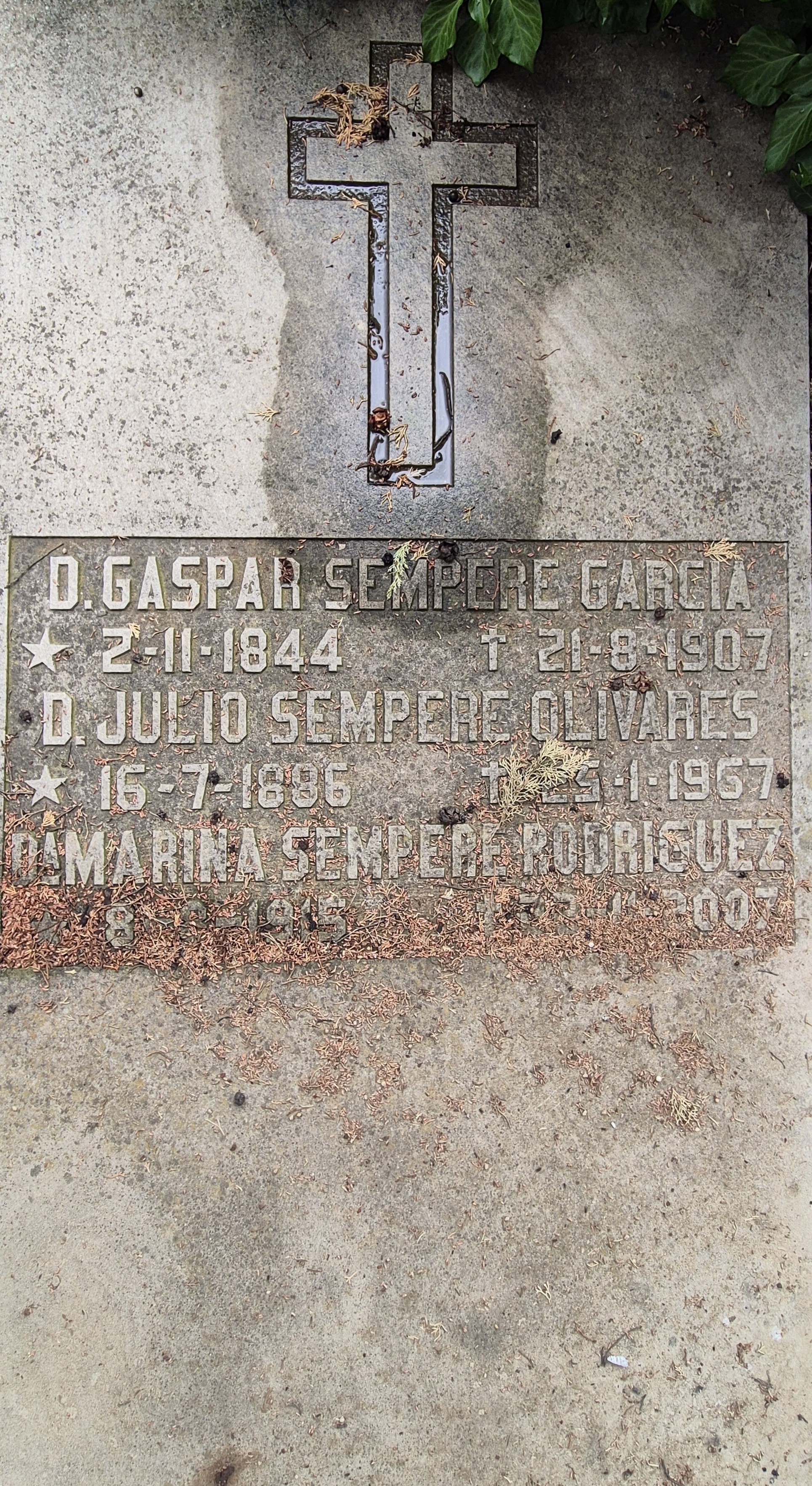 Foto de la lápida